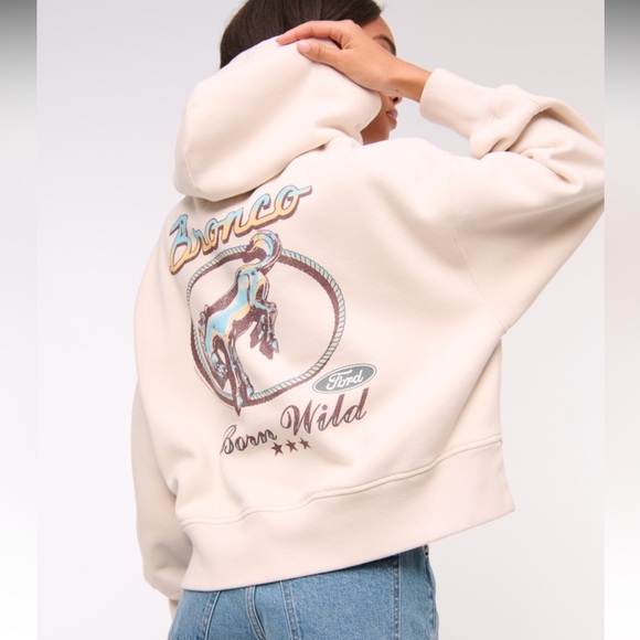 Abercrombie and Fitch Ford Graphic Hoodie, Size S/M - Picture 4 of 16